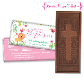 Bonnie Marcus Collection Baptism Embossed Cross Chocolate Bar