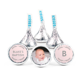 Personalized Bonnie Marcus Baptism Filigree and Heart 3/4" Stickers (108 Stickers)