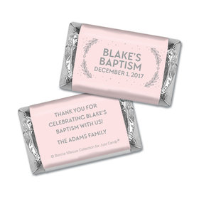 Personalized Bonnie Marcus Baptism Filigree and Heart Hershey's Miniatures