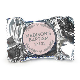 Personalized Bonnie Marcus Baptism Filigree and Heart York Peppermint Patties