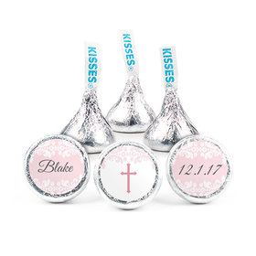 Personalized Bonnie Marcus Baptism Floral Filigree Hershey's Kisses