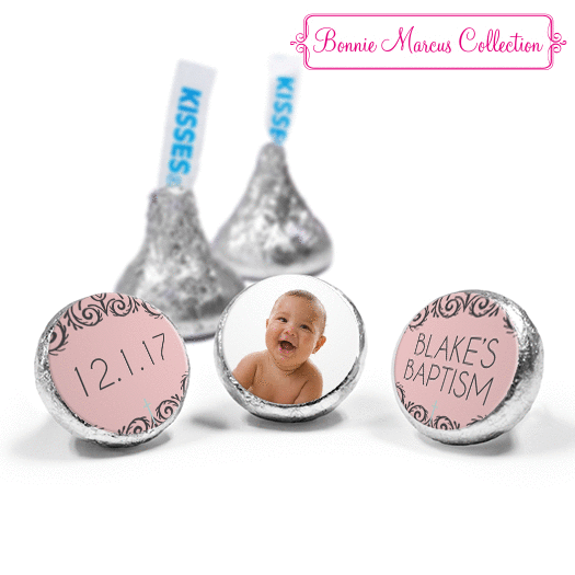 Personalized Bonnie Marcus Baptism Scroll Hershey's Kisses