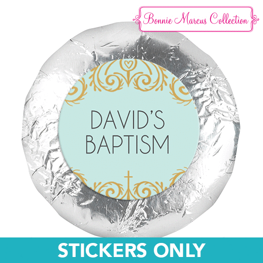 Personalized Bonnie Marcus Baptism Scroll 1.25" Stickers (48 Stickers)