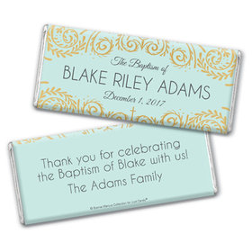 Personalized Bonnie Marcus Baptism Scroll Chocolate Bar & Wrapper