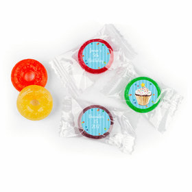 Bonnie Marcus Collection Cupcake Dazzle Birthday Stickers - Custom LifeSavers 5 Flavor Hard Candy