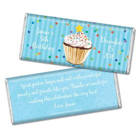 Bonnie Marcus Collection Personalized Chocolate Bar Birthday Wrappers Cupcake Dazzle