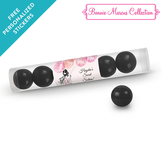 Bonnie Marcus Collection Personalized Gumball Tube - Blithe Spirit Birthday (12 Pack)