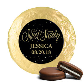 Personalized Bonnie Marcus Sweet 16 Gold Dots Chocolate Covered Oreos