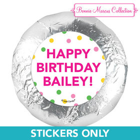 Personalized Bonnie Marcus Tropical Birthday 1.25" Stickers (48 Stickers)