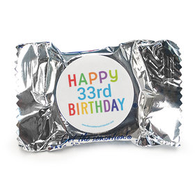 Personalized Bonnie Marcus Birthday Colorful Candles York Peppermint Patties
