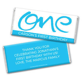 Bonnie Marcus Personalized 1st Birthday Doodle One Chocolate Bars