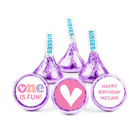 Personalized Birthday Adorable One Hershey's Kisses