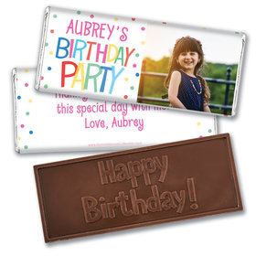 Personalized Bonnie Marcus Birthday Sweet Celebration Embossed Chocolate Bars
