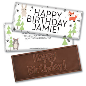 Personalized Bonnie Marcus Birthday Scouting Pals Embossed Chocolate Bars