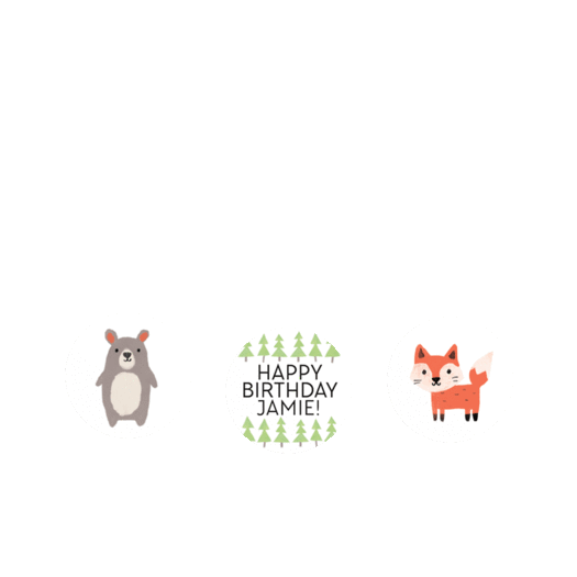 Personalized Birthday Scouting Pals 3/4" Stickers for Hershey's Kisses