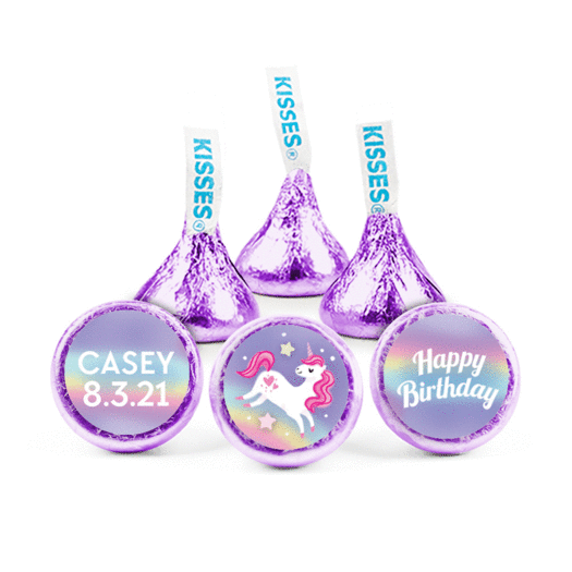 Personalized Birthday Unicorn Dreams Hershey's Kisses