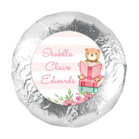 Bonnie Marcus Collection Birth Announcement Girl Baby Announcements 1.25" Stickers (48 Stickers)
