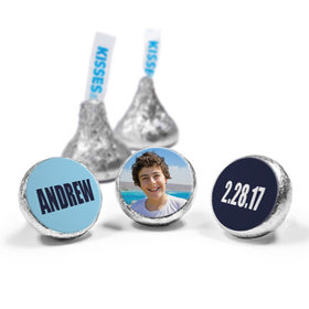 Bar Mitzvah Personalized Boldly Blue 3/4" Stickers (108 Stickers)