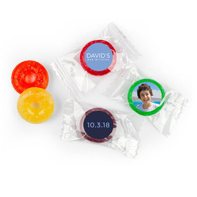 Bar Mitzvah Personalized Solid Blue LifeSavers 5 Flavor Hard Candy (300 Pack)