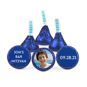 Personalized Bonnie Marcus Bar Mitzvah Traditional Star Hershey's Kisses