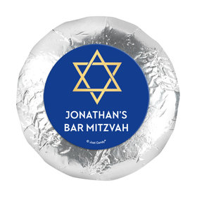 Personalized Bonnie Marcus Bar Mitzvah Traditional Star 1.25" Sticker (48 Stickers)
