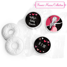 Bonnie Marcus Collection Sprinkling Pink Baby Shower Stickers - Custom Life Savers