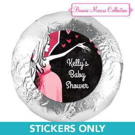 Bonnie Marcus Collection Baby Shower Sprinkling Pink 1.25" Stickers (48 Stickers)