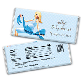 Bonnie Marcus Collection Personalized Chocolate Bar Wrappers Personalized Candy Baby Shower Favors Baby Bow