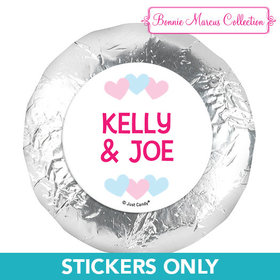 Personalized Bonnie Marcus Gender Reveal Onesies 1.25" Stickers (48 Stickers)