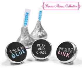Personalized Bonnie Marcus Gender Reveal Team Pink vs. Team Blue Hershey's Kisses