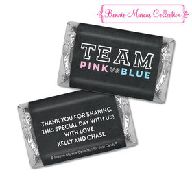 Personalized Bonnie Marcus Gender Reveal Team Pink vs. Team Blue Hershey's Miniatures