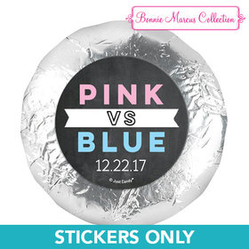 Personalized Bonnie Marcus Gender Reveal Team Pink vs. Team Blue 1.25" Stickers (48 Stickers)