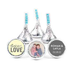 Personalized Bonnie Marcus Baby Shower Twice the Love Hershey's Kisses