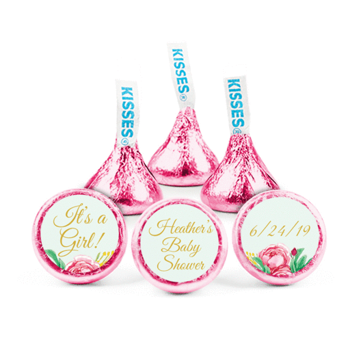 Personalized Bonnie Marcus Baby Shower Flowers Hershey's Kisses
