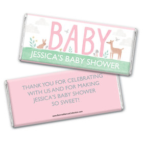 Personalized Bonnie Marcus Baby Shower Forest Fun Chocolate Bar & Wrapper