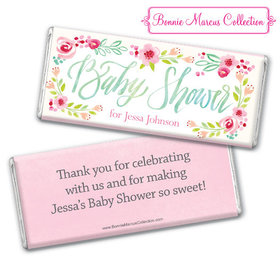 Personalized Bonnie Marcus Baby Shower Honey Wreath Chocolate Bar & Wrapper