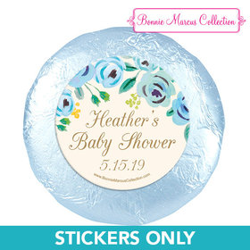 Personalized Bonnie Marcus Blooming Baby Baby Shower 1.25in Stickers (48 Stickers)