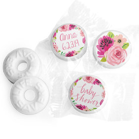 Personalized Bonnie Marcus Baby Shower Painted Petals Life Savers Mints