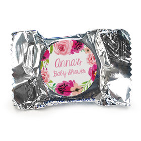 Personalized Bonnie Marcus Painted Petals Baby Shower York Peppermint Patties