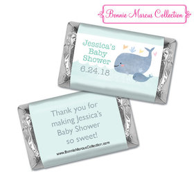 Personalized Bonnie Marcus Baby Shower Hershey's Miniatures Baby Whale