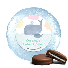 Personalized Bonnie Marcus Baby Whale Baby Shower Milk Chocolate Covered Oreos