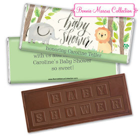 Personalized Bonnie Marcus Baby Shower Sarafi Nursery Embossed Chocolate Bar & Wrapper