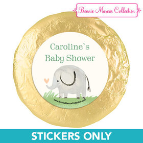 Personalized Bonnie Marcus Safari Nursery Baby Shower 1.25in Stickers (48 Stickers)