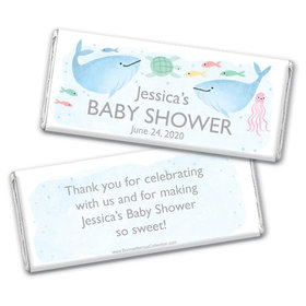 Personalized Bonnie Marcus Baby Shower Under the Sea Chocolate Bar Wrappers Only