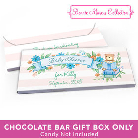 Deluxe Personalized Baby Shower Story Time Candy Bar Favor Box