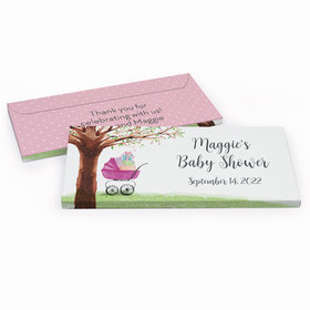 Deluxe Personalized Baby Shower Rockabye Baby Chocolate Bar in Gift Box