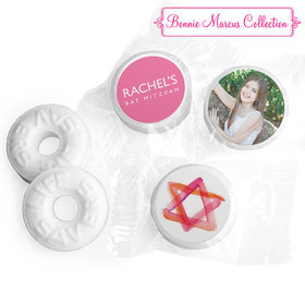 Bat Mitzvah Personalized Solid Pink Life Savers Mints