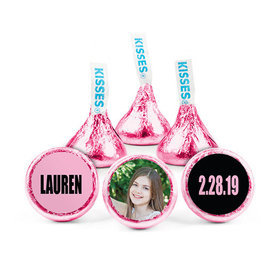 Personalized Bat Mitzvah Boldly Pink Hershey's Kisses