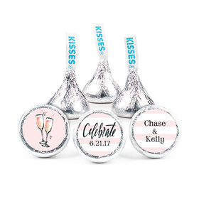 Bonnie Marcus Collection Pink Champagne Engagement 3/4" Stickers - Custom (108 Stickers)