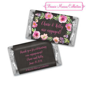 Bonnie Marcus Collection Chocolate Candy Bar & Wrapper Floral Embrace Engagement Favors